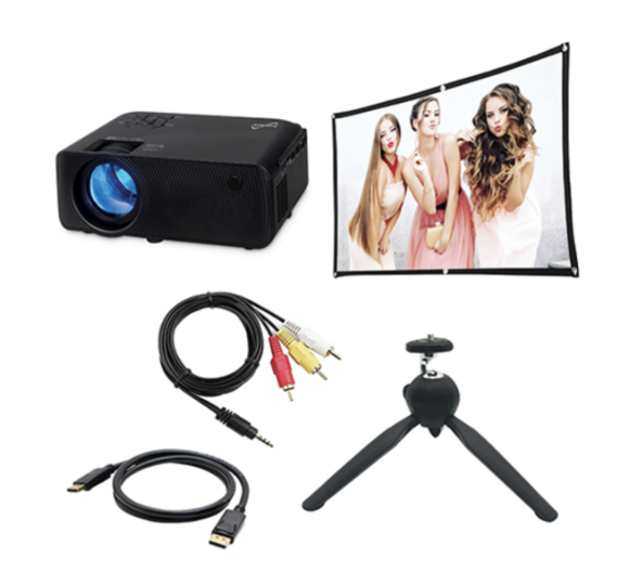 50 Year HD Digital Bluetooth Projector w/ Accessory Kit