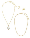 50 Year Kendra Scott Faceted Alex Convertible Necklace in Ivory Illusion
