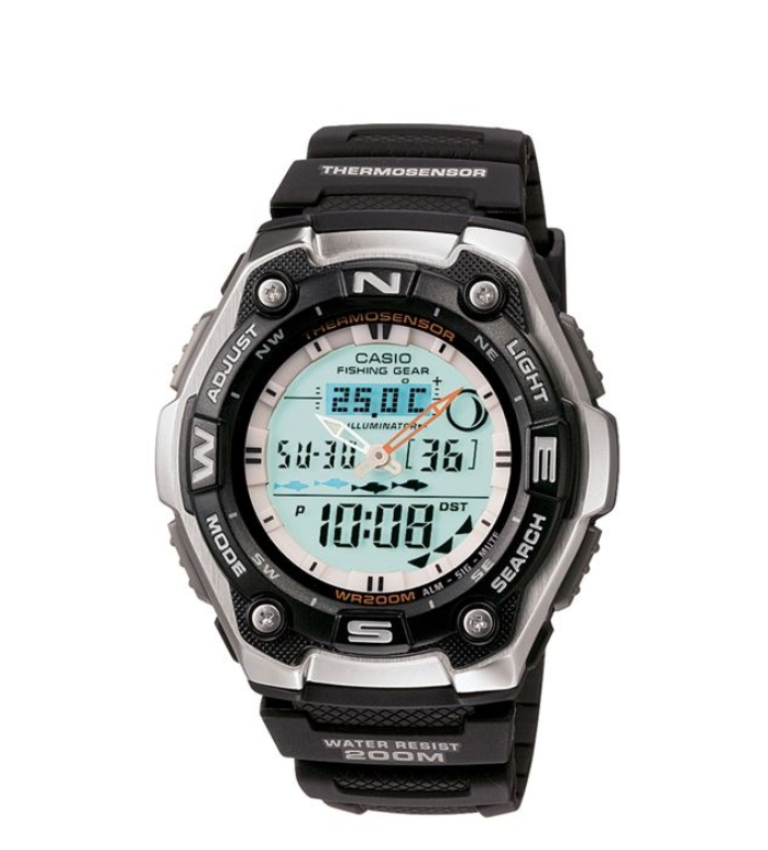 20 Year Sports Gear Watch with Fishing Mode and Moon Data