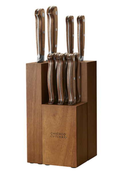 25 Year Chicago Cutlery Racine 12pc Knife Block Set