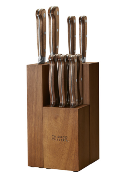 35 Year Chicago Cutlery Racine 12pc Knife Block Set