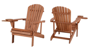 45 Year Adirondack Chairs with a Phone & Cup Holder, Set of 2 Chairs