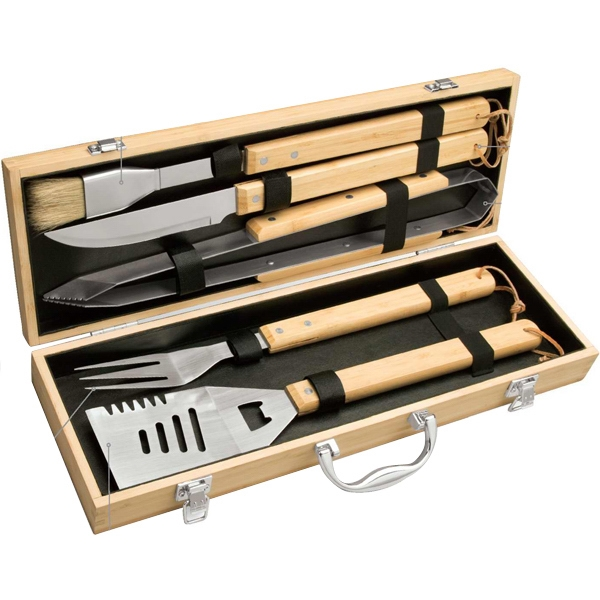 20 year 5-Piece Bamboo BBQ Set – Cosentino's Company Store